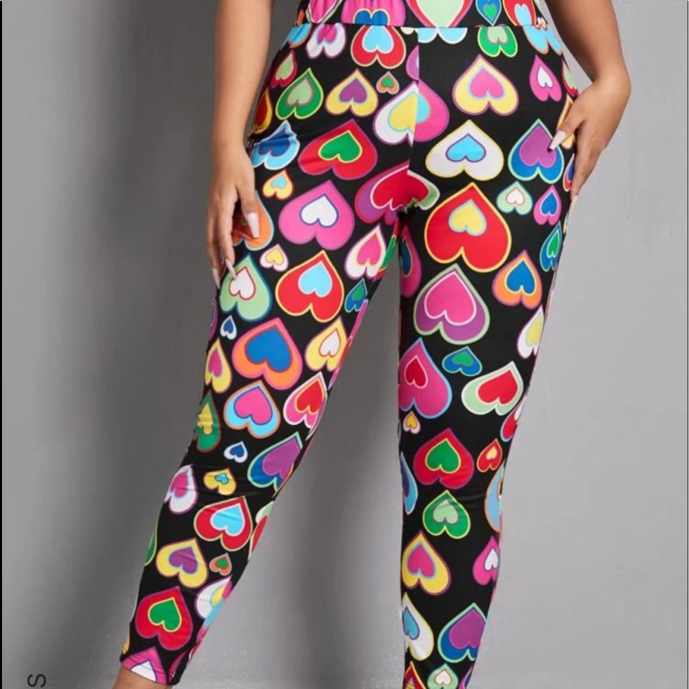 Rainbow Heart Leggings